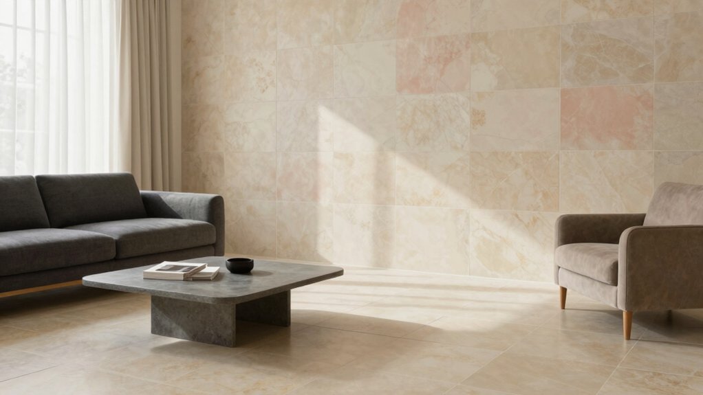 assess tile undertone variations