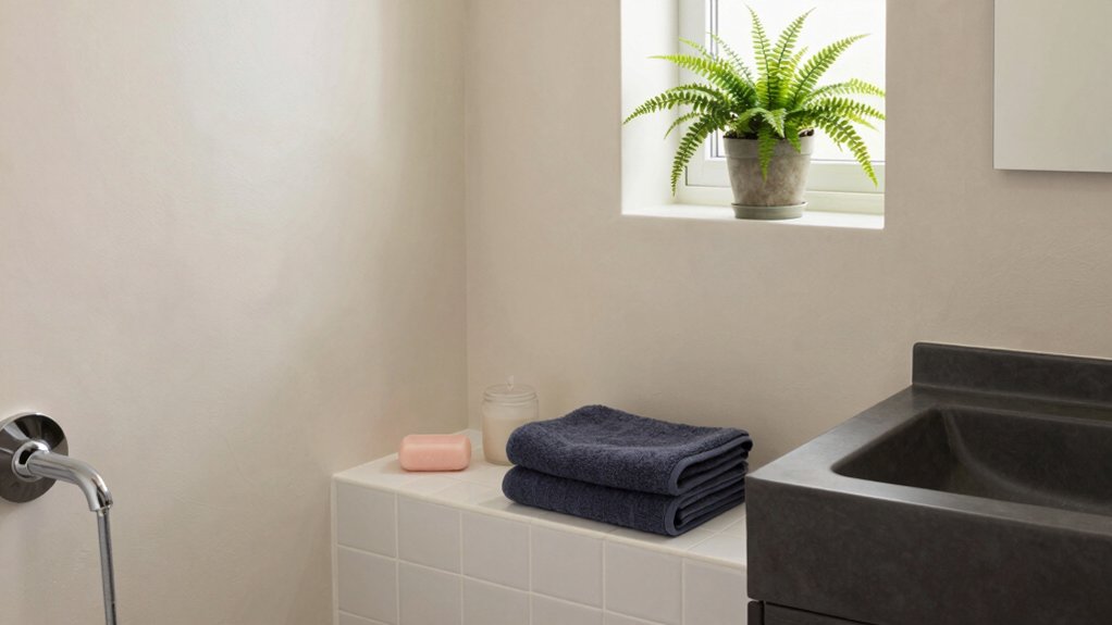 bright lightless bathroom colors