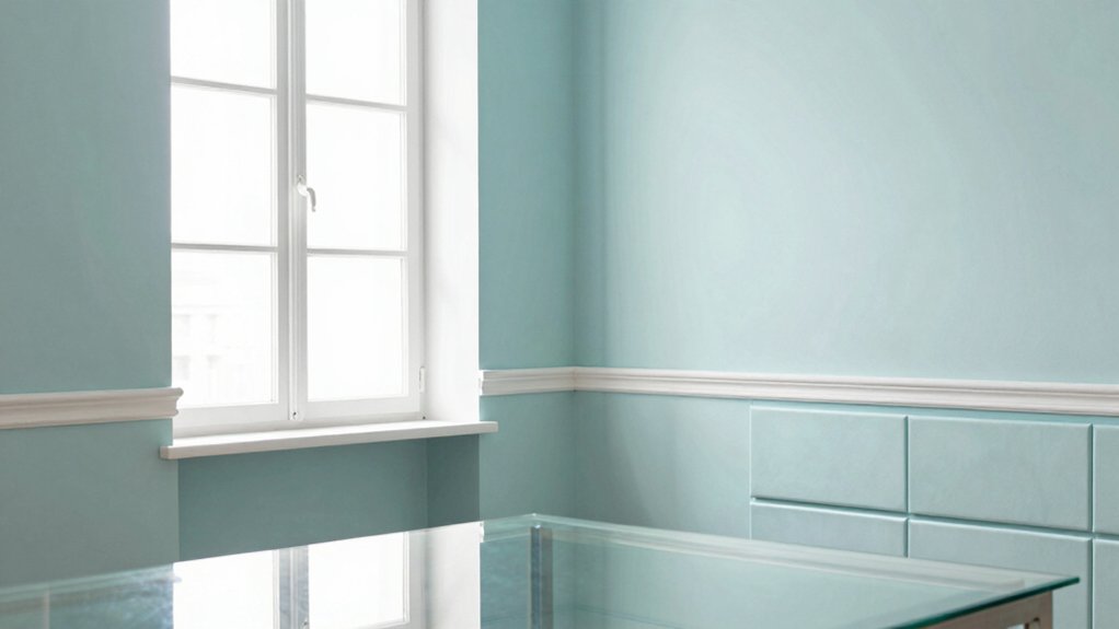 calming blue green palette