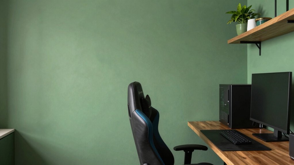 calming green neutral accents