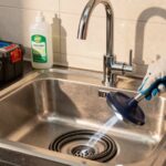 clear kitchen drain blockage