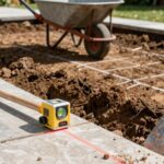 excavate dirt efficiently for patio