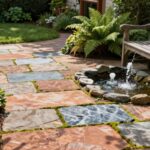 flagstone backyard paving options