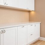 ideal wall colors for white cabinets