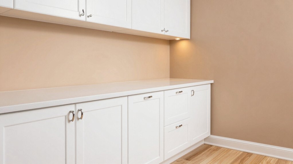 ideal wall colors for white cabinets