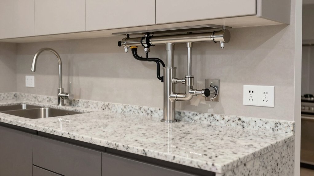 island plumbing and wiring