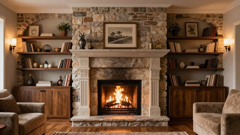 mantel as visual focal point