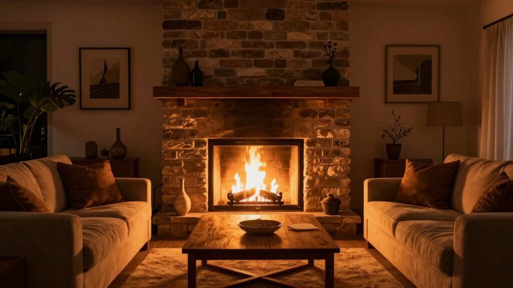 optimize fireplace area layout