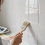 painting bathroom tile safely