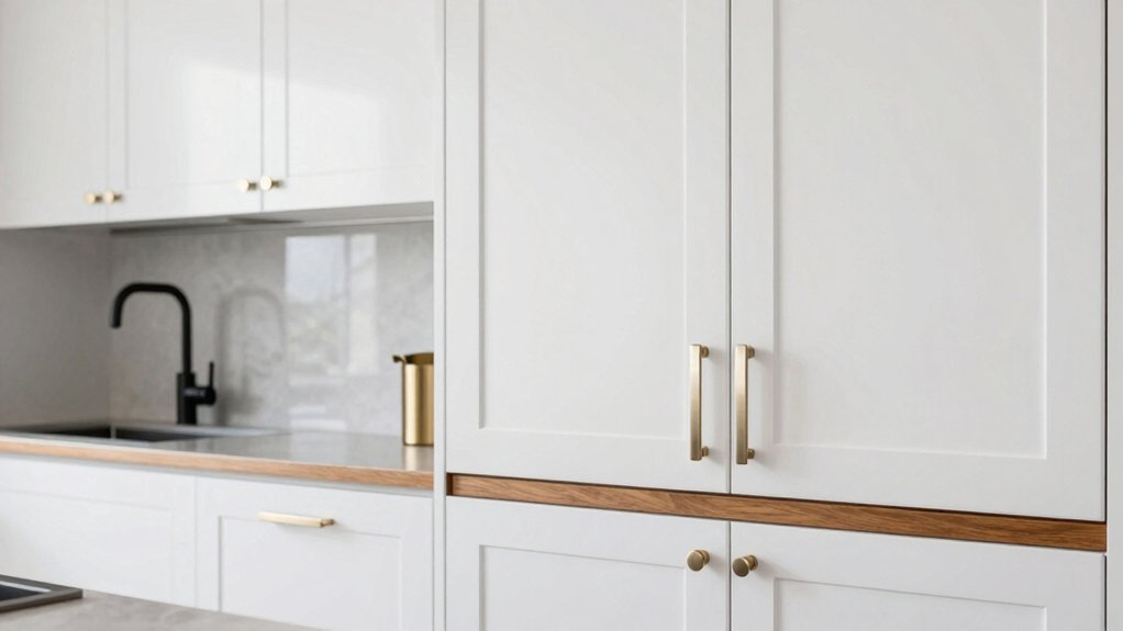 refined metal and wood accents