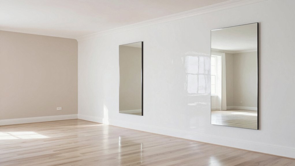 reflective finishes affect brightness