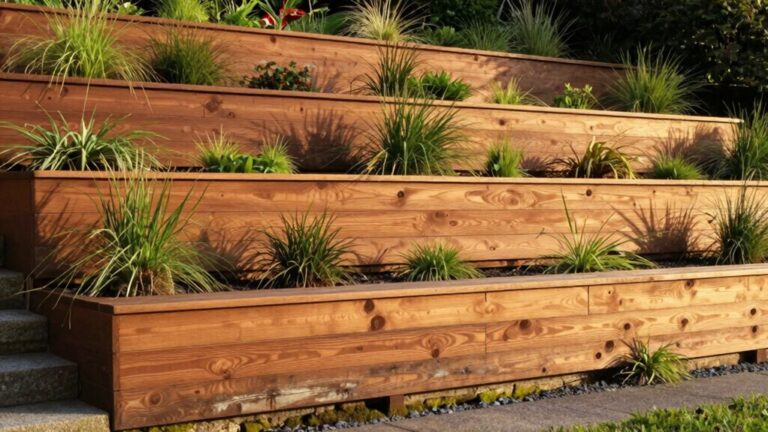 wood wall ideas for slopes