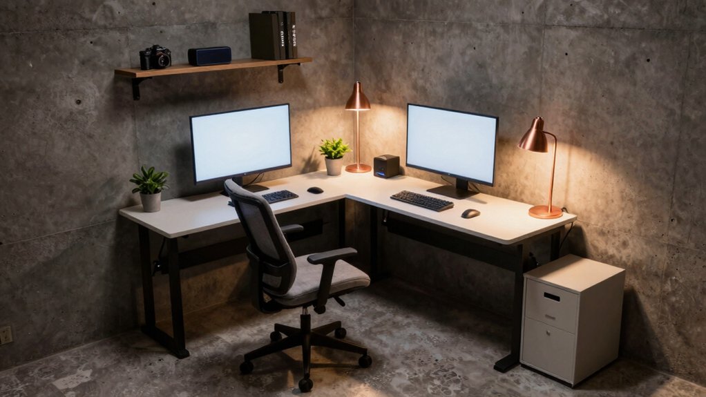 basement home office cost