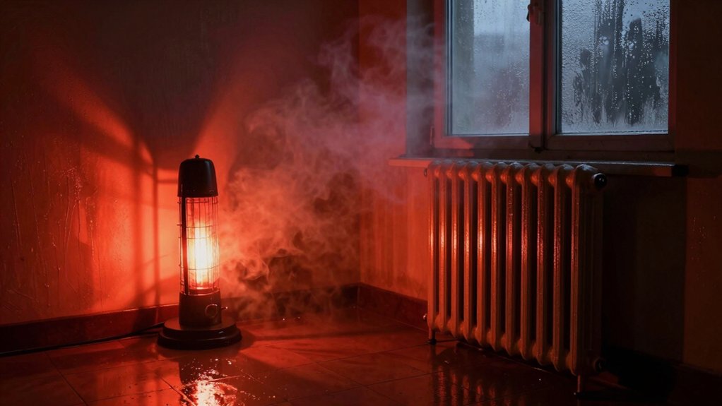 infrared heat in damp