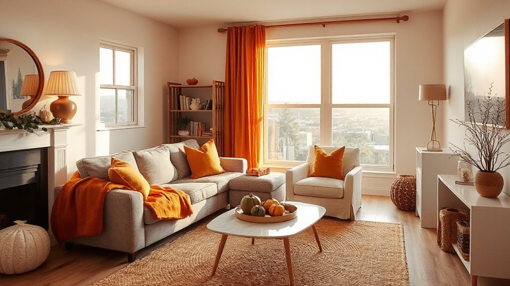 autumn cozy space arrangement