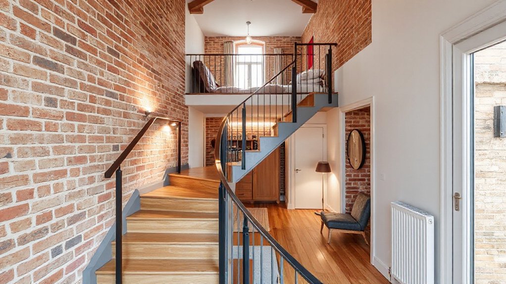 defined zones through stairs