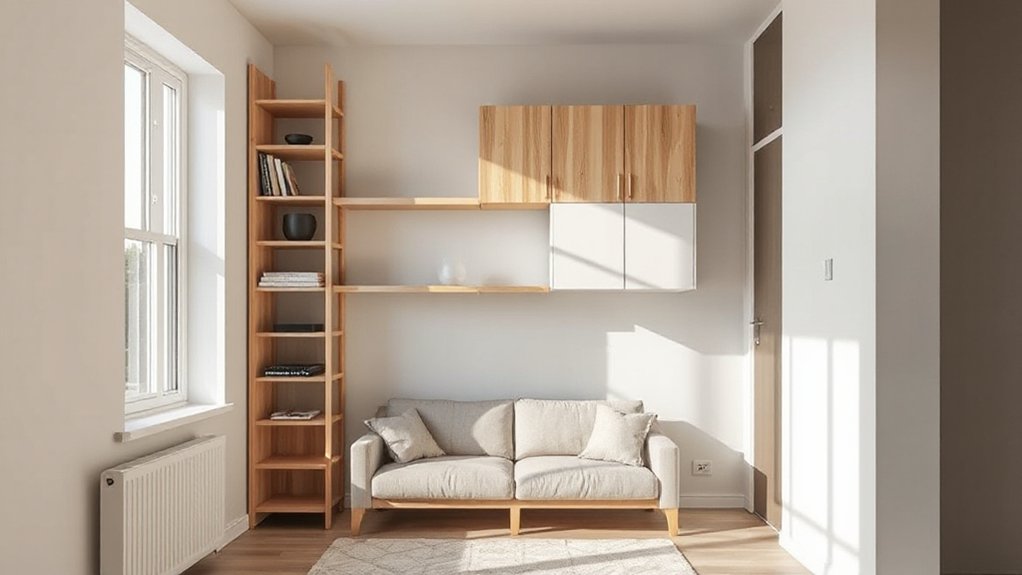 flexible space saving wall storage