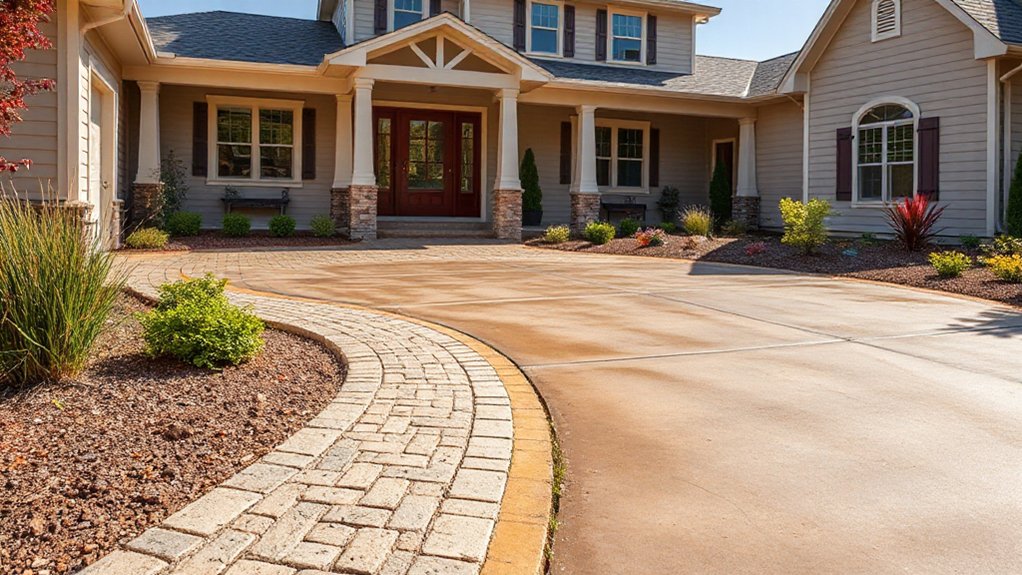 match driveway style cohesively