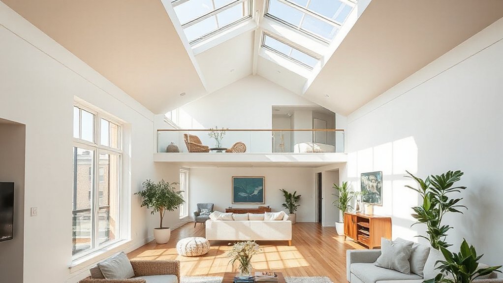 maximize daylight through open zoned layout