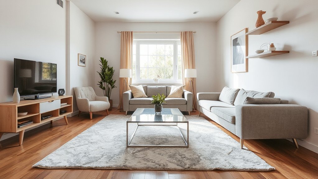 optimize sightlines through strategic furniture placement