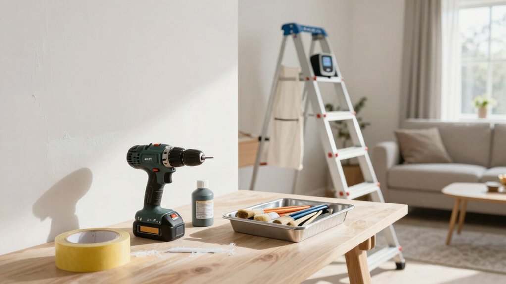 organized efficient painting process