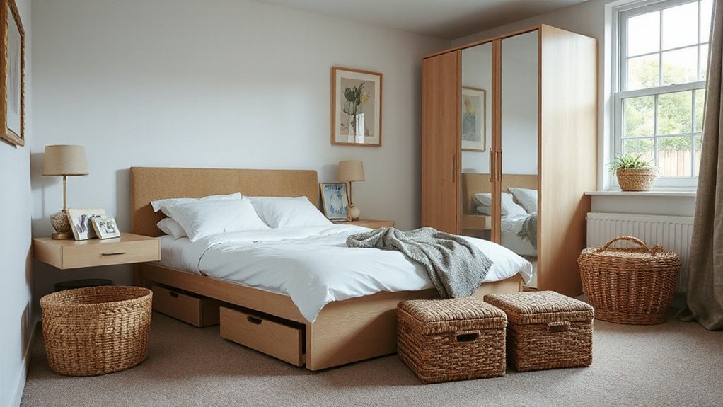 serene organized textured space