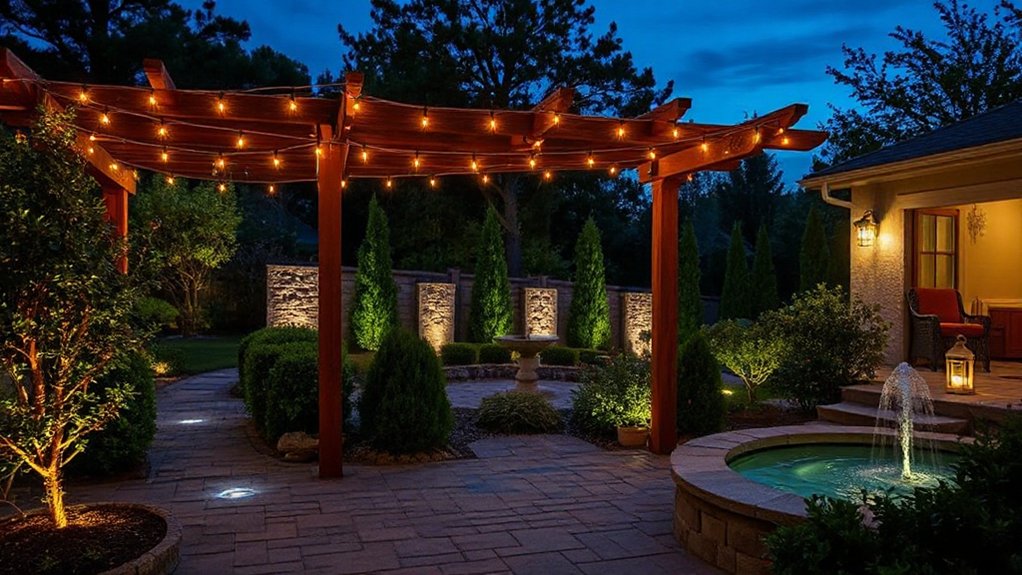 set nighttime outdoor lighting goals