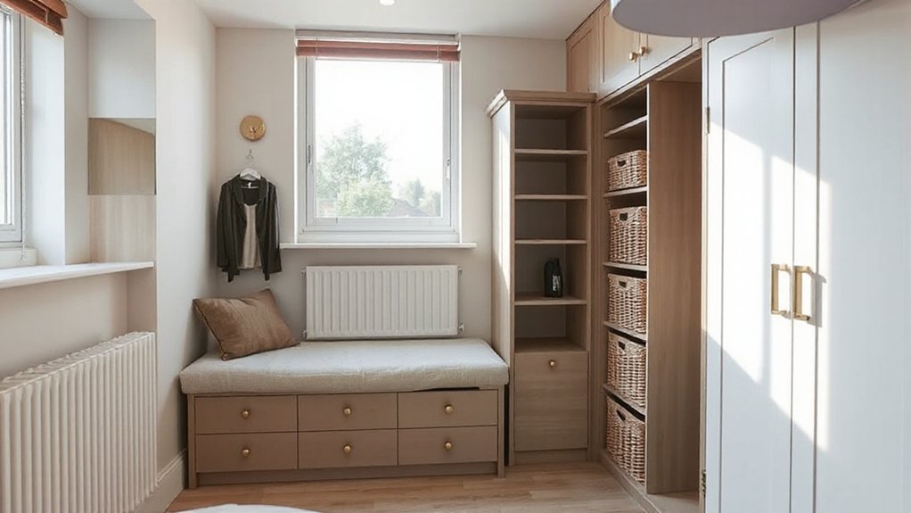 smart adaptable bedroom storage