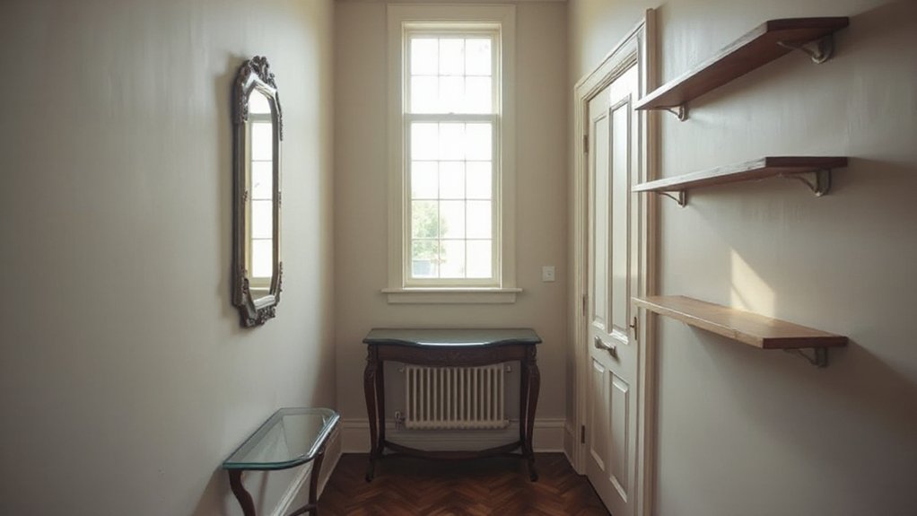 strategic mirror placement enhances lighting