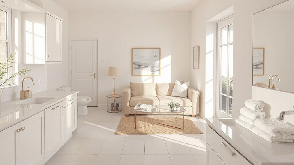 coordinated clutter free inviting spaces