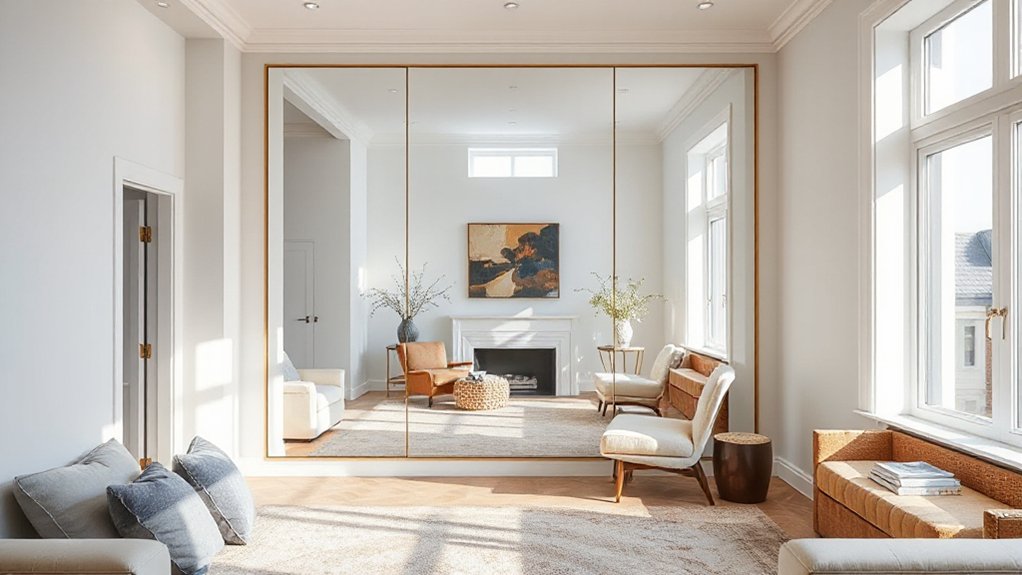 mirror placement and scale