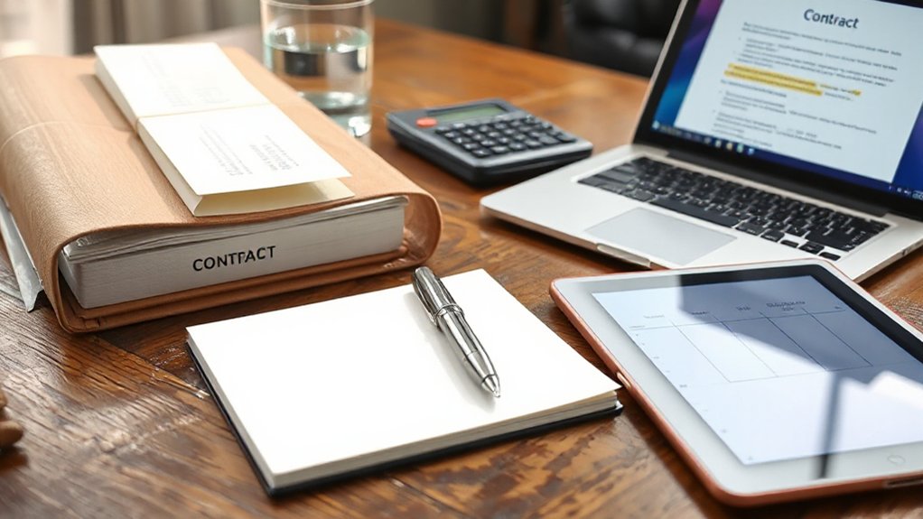 preparing contractual documentation pack
