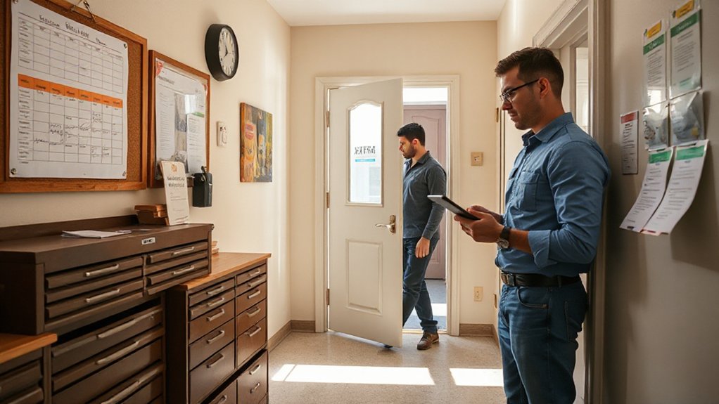 scheduled documented tenant access