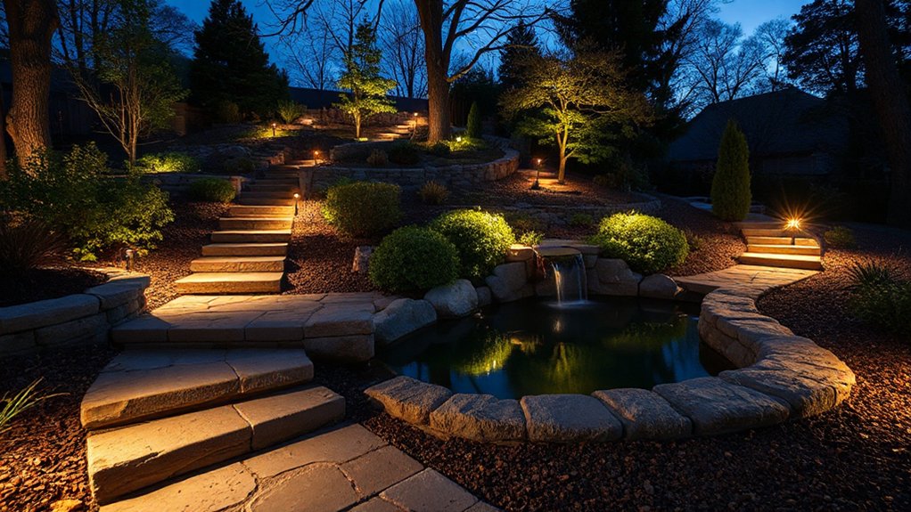 strategic lighting deters intruders