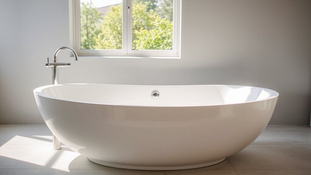 acrylic bath support considerations