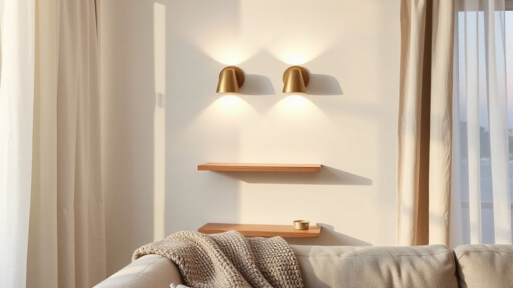 add space saving wall sconces