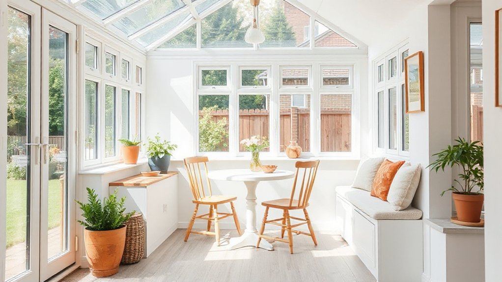 budget conservatory dining setup