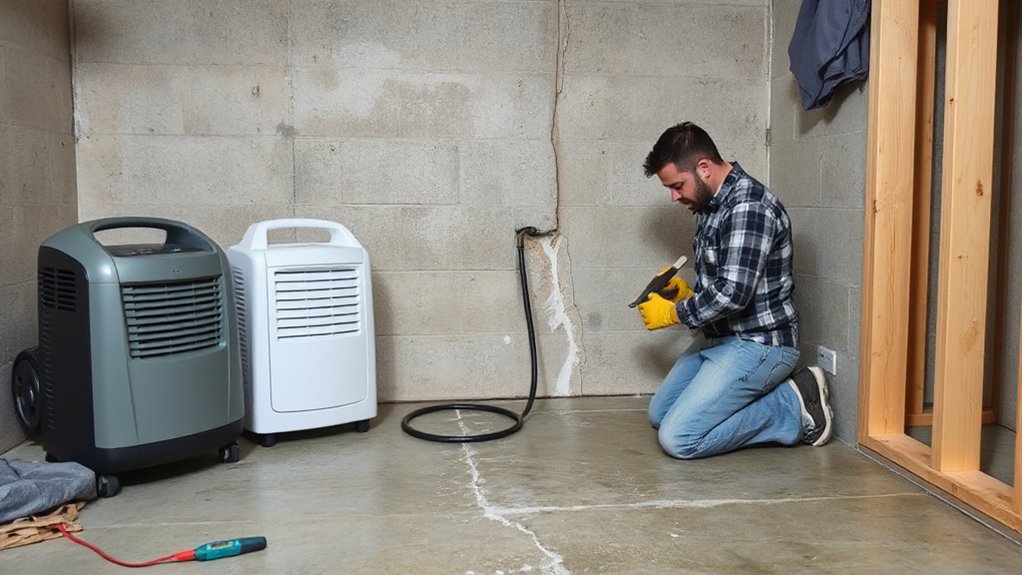 check for basement moisture