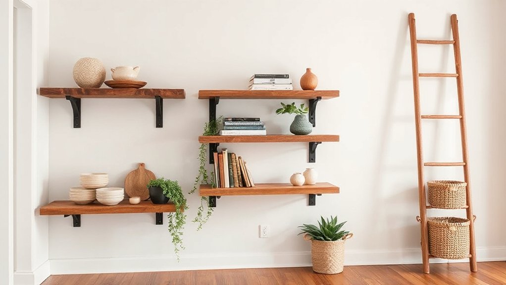 choose shelving style and materials