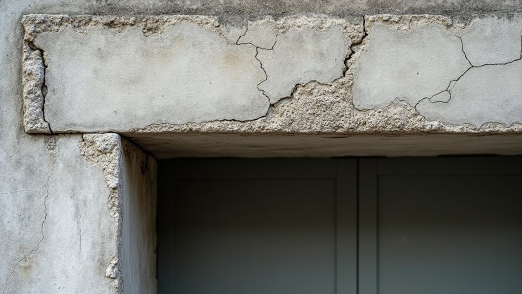 cracks corrosion sagging spalling