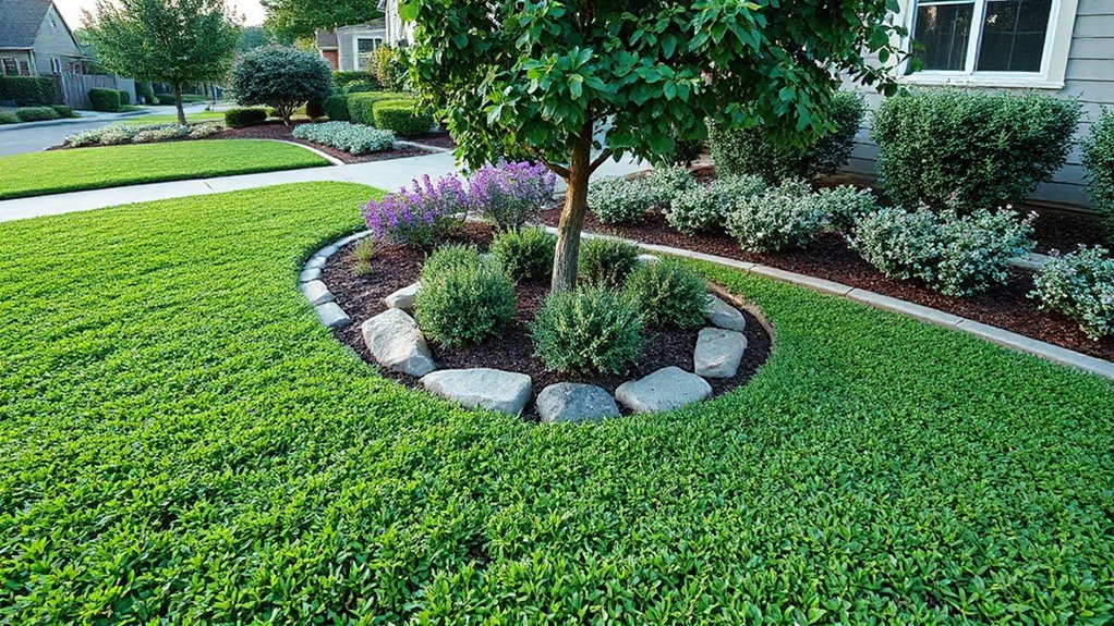 dense ground covers outcompete weeds