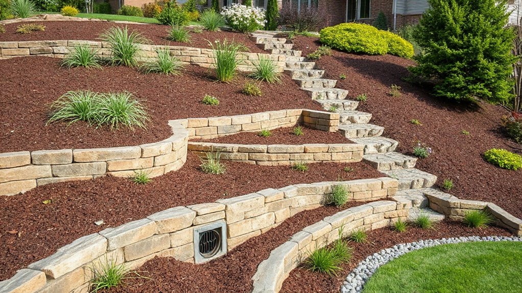 drainage runoff terraces stability