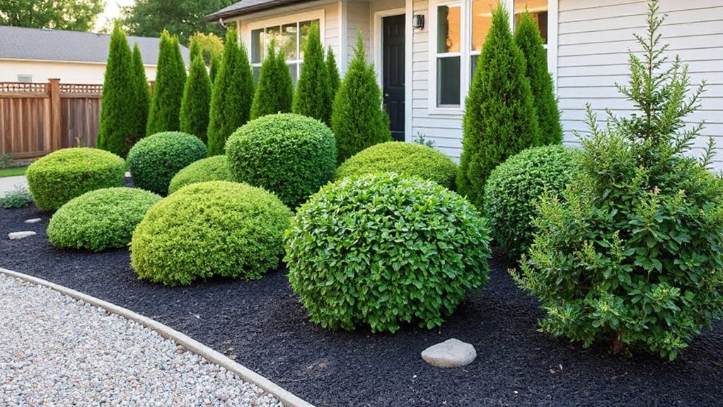 easy care compact slow growing shrubs