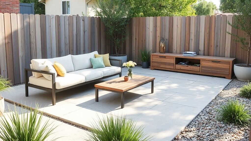 hide outdoor clutter efficiently