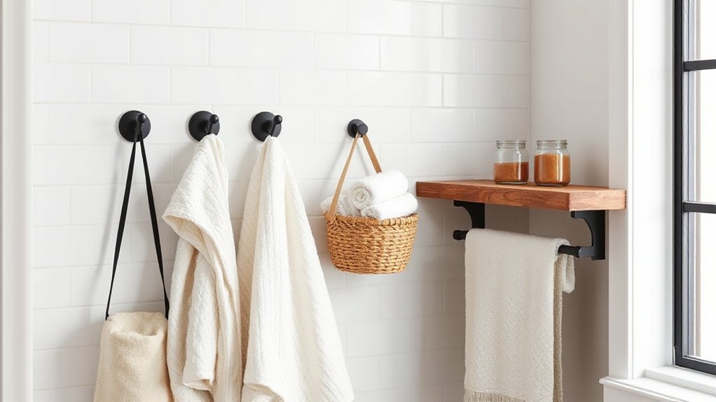 install towel hooks securely