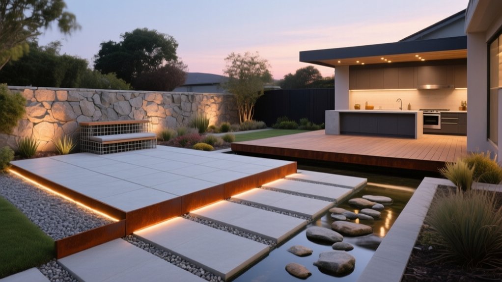 modern garden hardscaping trends