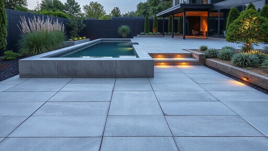 modern large format paving design