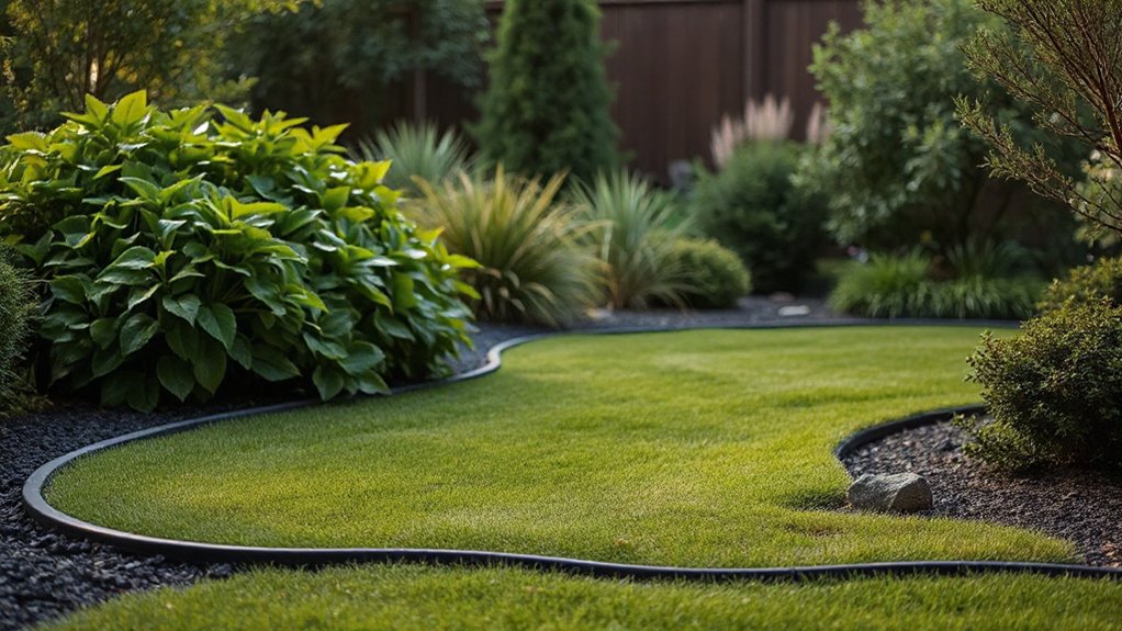 modern thin metal edging