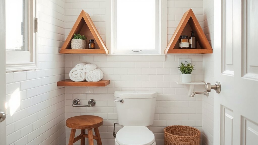 moisture resistant corner shelving