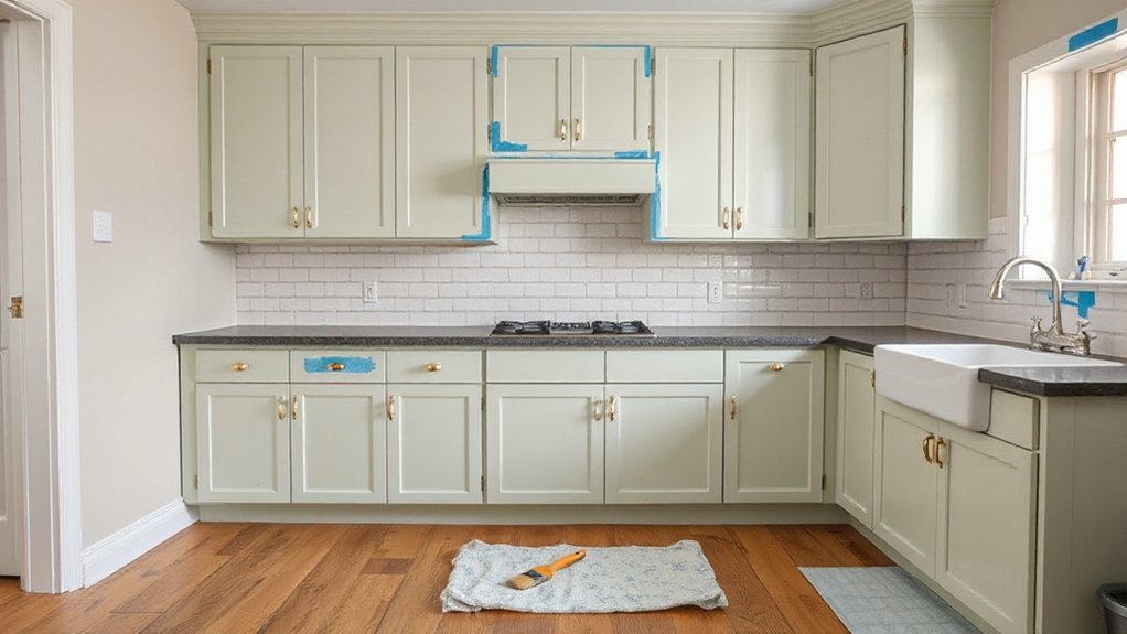 paint cabinets or walls